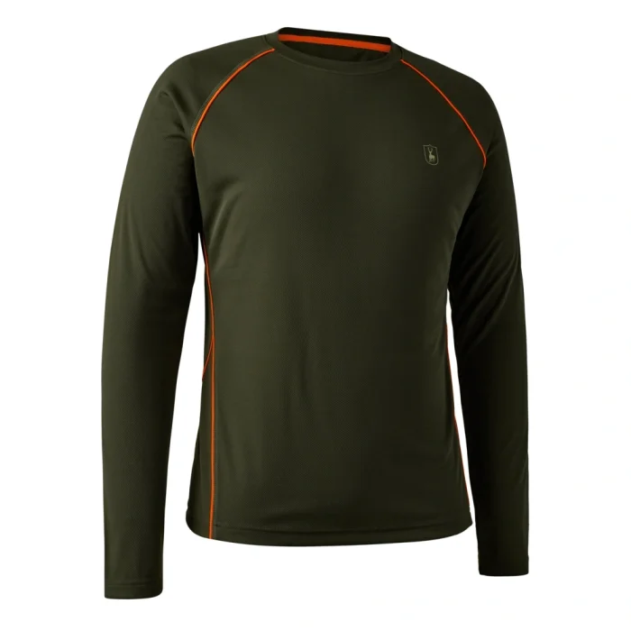 Koszulka DEERHUNTER Chamois L/S Forest Green (8097-361)